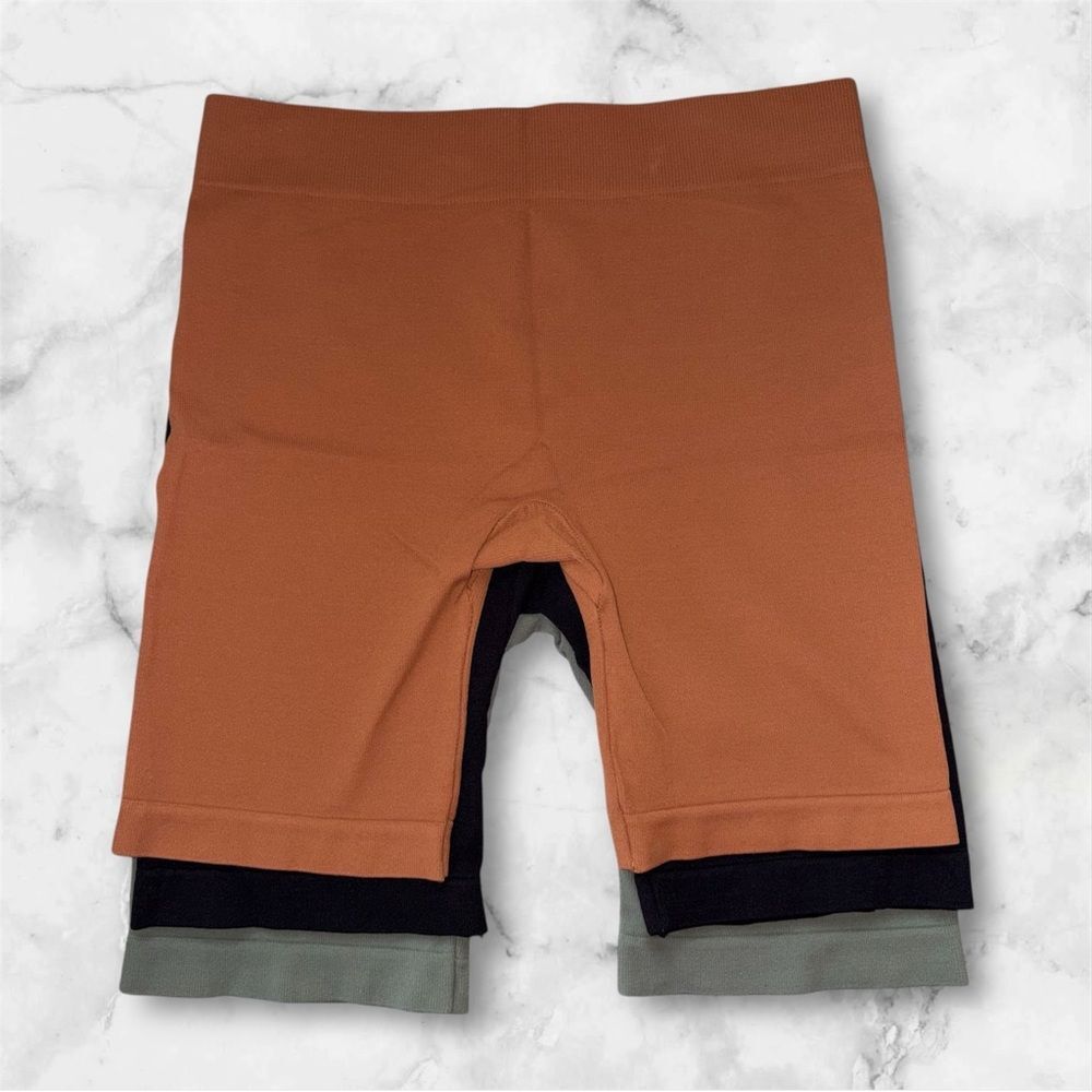 Free People Biker Shorts Bundle XS/S 3 Pack Seamless High Rise Activewear